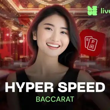 Hyper Speed Baccarat online game logo by Evolution on wikiluck-casino.com