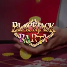 Blackjack Party by Evolution, showcased at wikiluck-casino.com – game logo